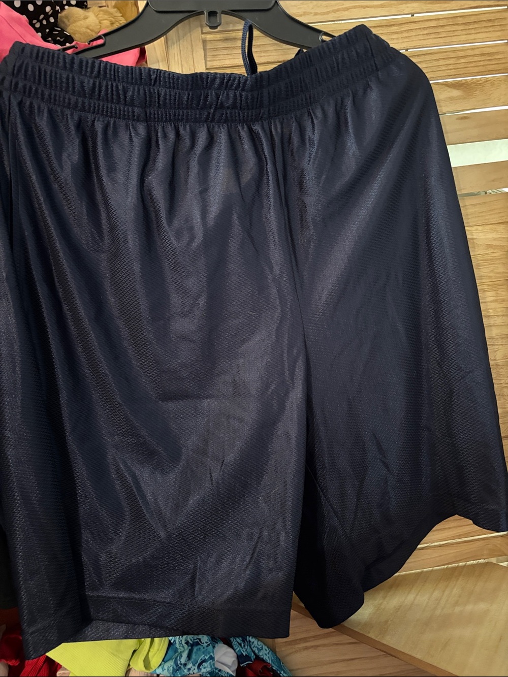 STARTER Men's Navy Athletic Mesh Shorts Large